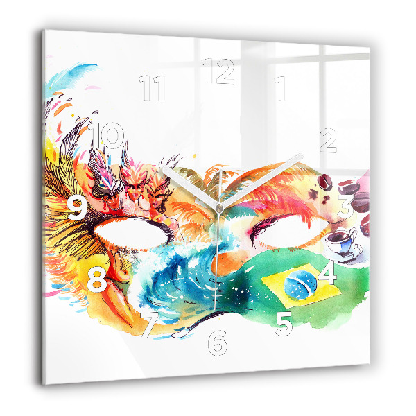 Orologio quadrato Cultura - Bandiera brasiliana