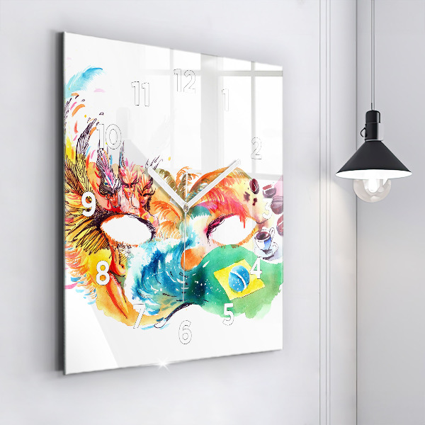 Orologio quadrato Cultura - Bandiera brasiliana