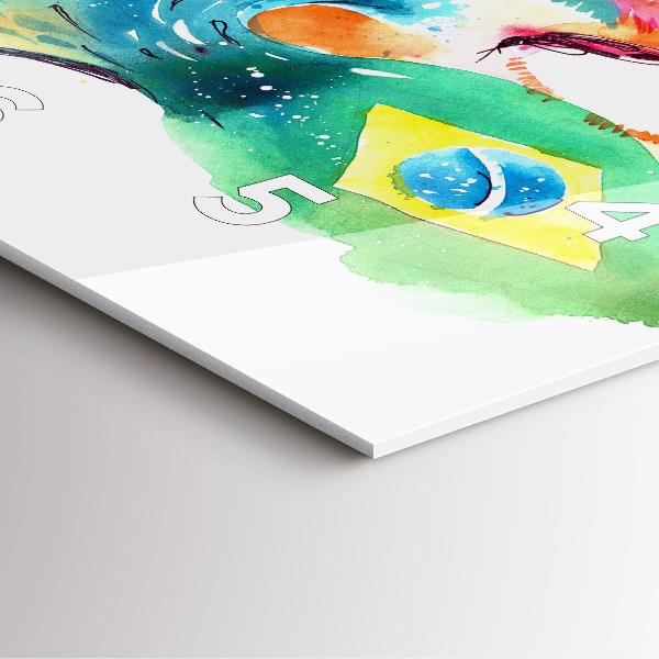 Orologio quadrato Cultura - Bandiera brasiliana