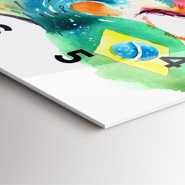 Orologio quadrato Cultura - Bandiera brasiliana