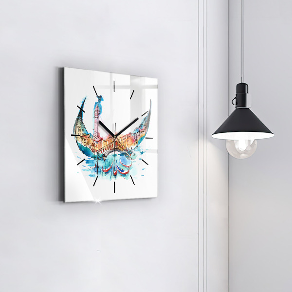 Orologio quadrato Italia - Gondola Veneziana