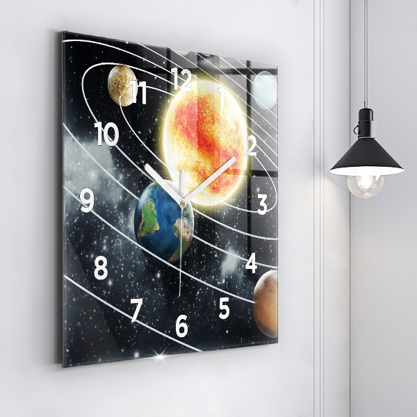 Orologio quadrato Il sistema solare