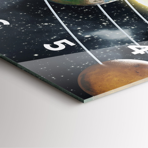 Orologio quadrato Il sistema solare