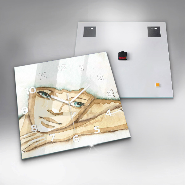 Orologio quadrato Ritratto di una donna