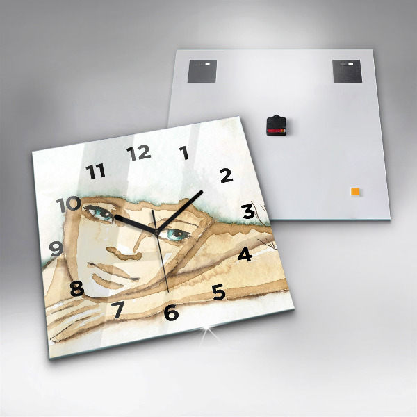 Orologio quadrato Ritratto di una donna