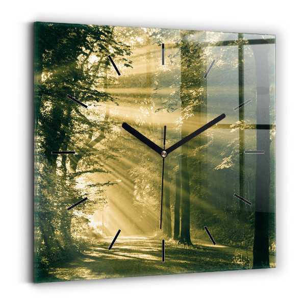 Orologio quadrato Foresta dei raggi del sole