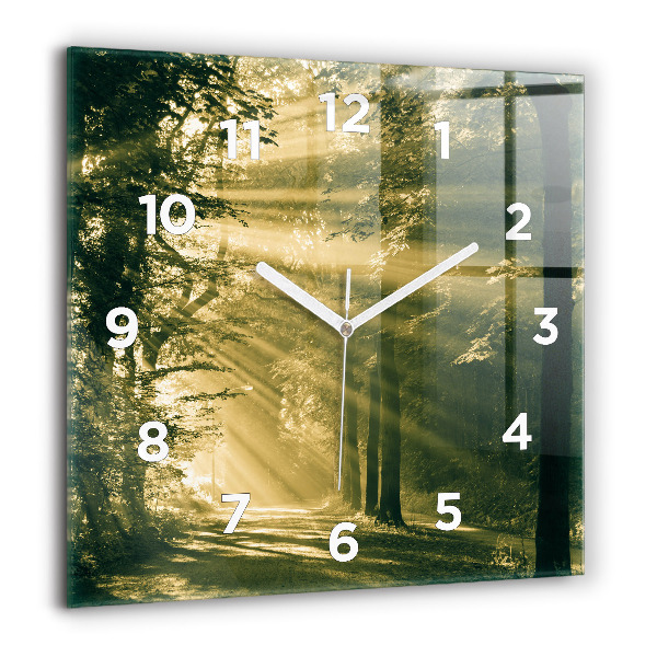 Orologio quadrato Foresta dei raggi del sole
