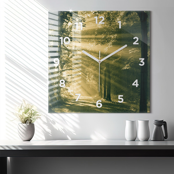 Orologio quadrato Foresta dei raggi del sole