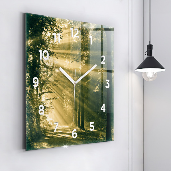 Orologio quadrato Foresta dei raggi del sole