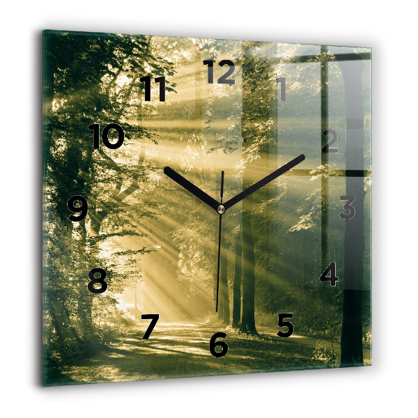 Orologio quadrato Foresta dei raggi del sole