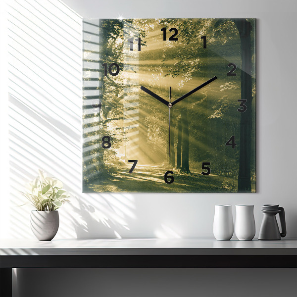 Orologio quadrato Foresta dei raggi del sole