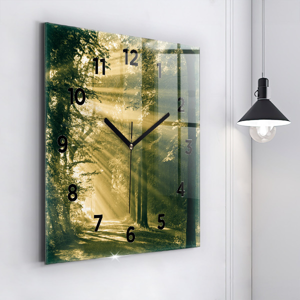 Orologio quadrato Foresta dei raggi del sole