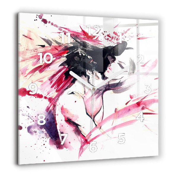 Orologio quadrato Astrazione degli amanti