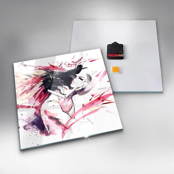 Orologio quadrato Astrazione degli amanti