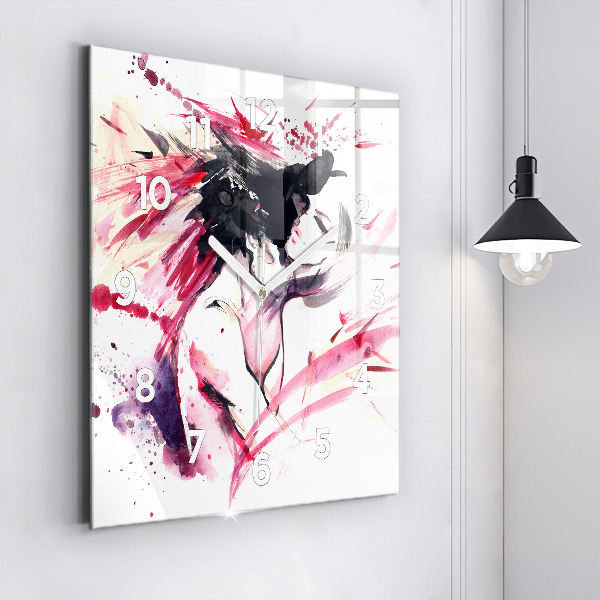 Orologio quadrato Astrazione degli amanti