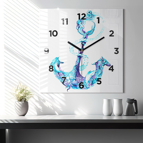 Orologio quadrato Ancora galleggiante