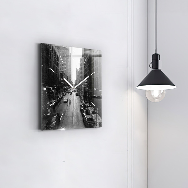 Orologio quadrato Strade della città di Chicago