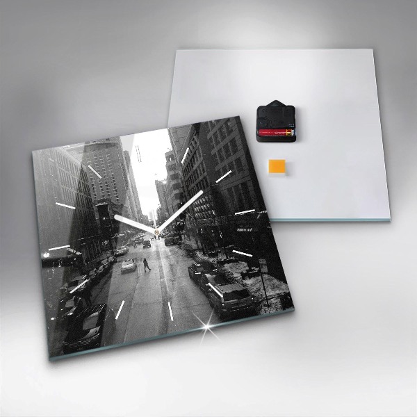 Orologio quadrato Strade della città di Chicago