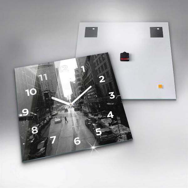 Orologio quadrato Strade della città di Chicago