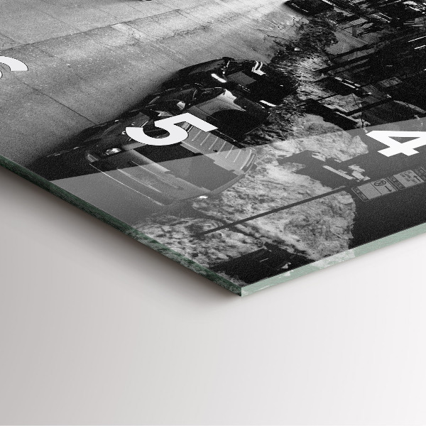 Orologio quadrato Strade della città di Chicago