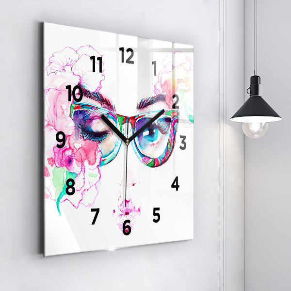 Orologio quadrato Donna con gli occhiali