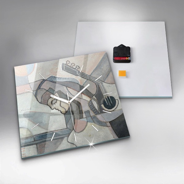 Orologio quadrato Pittura astratta