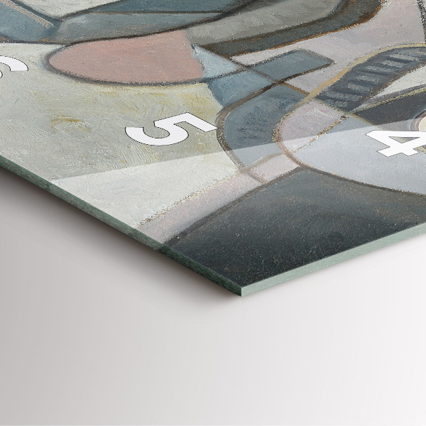 Orologio quadrato Pittura astratta