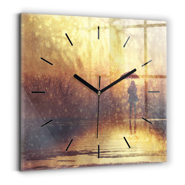 Orologio quadrato donna con ombrello