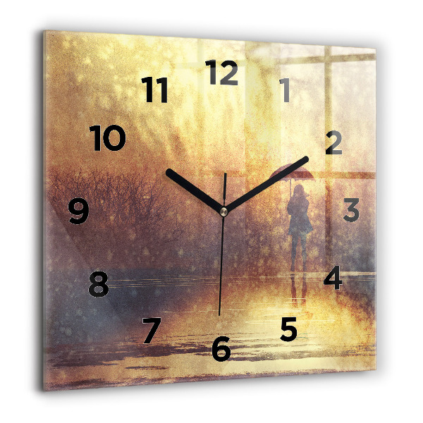 Orologio quadrato donna con ombrello