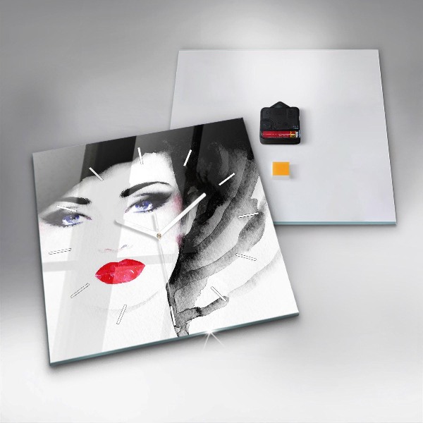 Orologio quadrato Ritratto di una donna