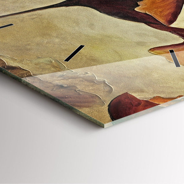 Orologio quadrato Papaveri dipinti