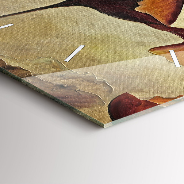 Orologio quadrato Papaveri dipinti