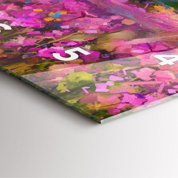 Orologio quadrato Paesaggio di natura e fiori