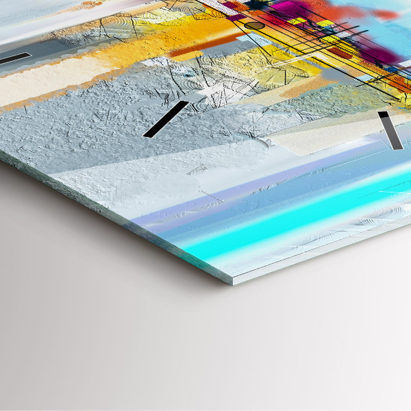 Orologio quadrato Ponte astratto