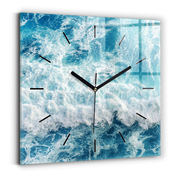 Orologio quadrato Onde del mare