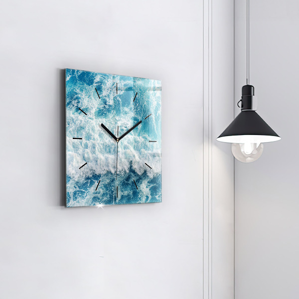 Orologio quadrato Onde del mare