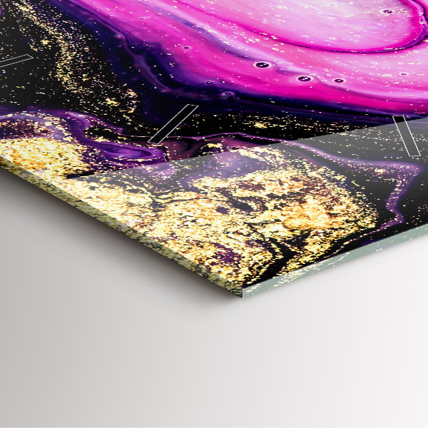 Orologio quadrato Marmo astratto