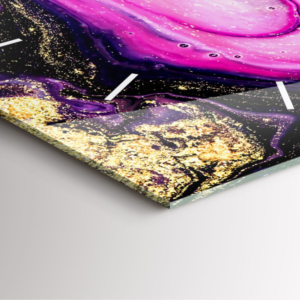 Orologio quadrato Marmo astratto