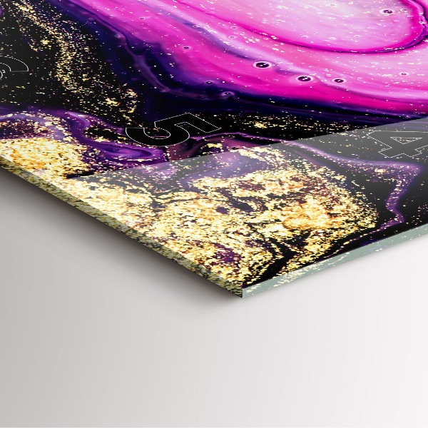 Orologio quadrato Marmo astratto