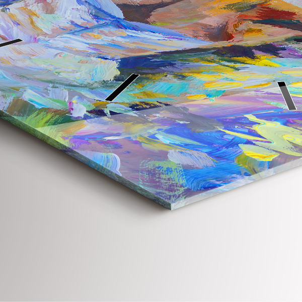 Orologio quadrato Ballerina dipinta