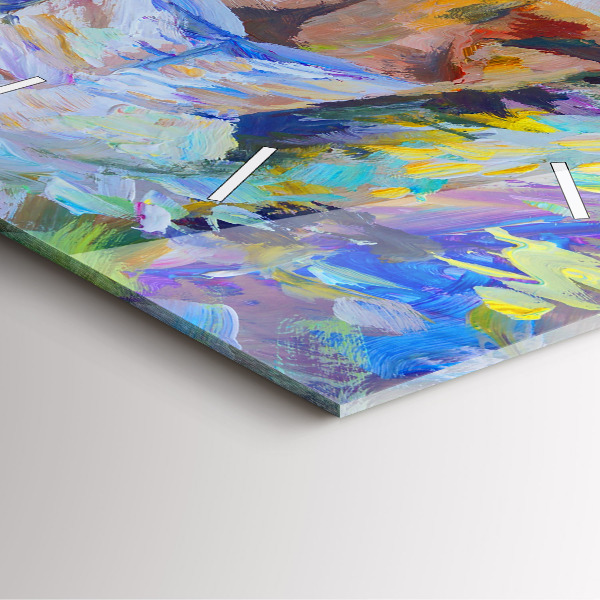 Orologio quadrato Ballerina dipinta