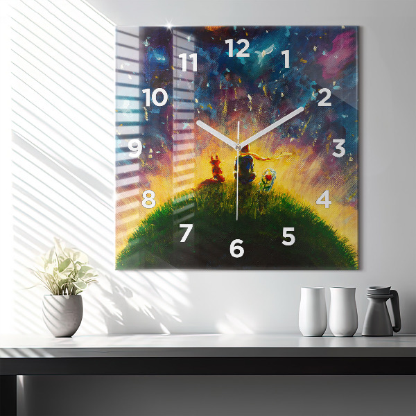 Orologio quadrato Astrazione Il Piccolo Principe