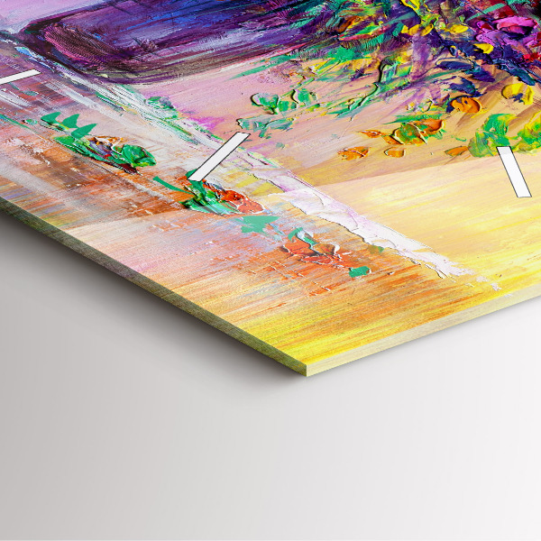 Orologio quadrato Fiori in un vaso