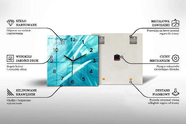 Orologio quadrato Aereo tra le nuvole
