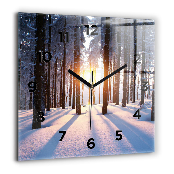 Orologio quadrato Foresta del tramonto