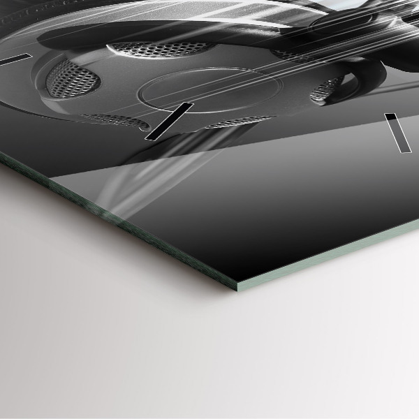 Orologio quadrato Microfono e cuffie