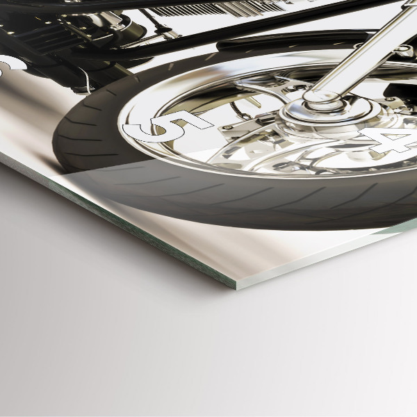 Orologio quadrato Motocicletta nera