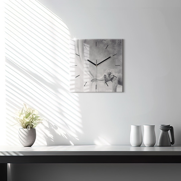 Orologio quadrato Elefante