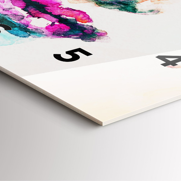 Orologio quadrato Volto di donna astratto