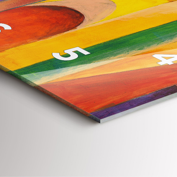 Orologio quadrato Decorazione artistica Astrazione